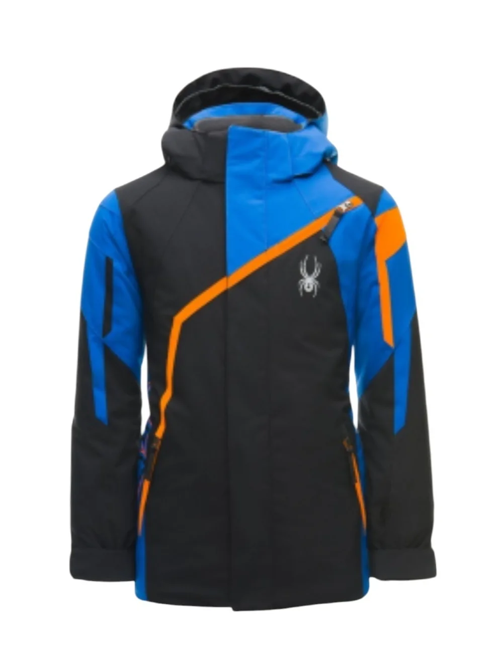 Like New Spyder Boys Blue & Orange Challenger Insulated Ski Jacket Size 14